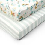 Tutti Bambini Cot 2 Pack Fitted Sheets 120x60cm Cocoon – Cot and Bed Sheets - Baby Travel Tutti Bambini Cot Bed 2 Pack Fitted Sheets 140x70cm Run Wild - Cot and Bed Sheets