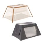 Tutti Bambini Cozee Go 3 In 1 With Day & Night Shade Bundle Scandinavian Walnut/Ecru - Travel Cots