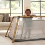 Tutti Bambini Cozee Go 3 In 1 Bassinet, Travel Cot & Playpen Oak/Charcoal - Travel Cots - Image 2