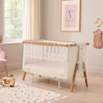 Tutti Bambini Cozee XL Bedside Crib & Cot Scandinavian Walnut/Ecru - Cribs - Image 2