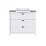 Tutti Bambini Verona Chest Changer White/Oak – Nursery Drawers - Baby Travel Tutti Bambini Verona Chest Changer White/Oak - Nursery Drawers - Image 4