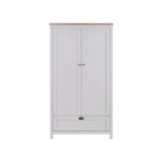 Tutti Bambini Verona Wardrobe Dove Grey/Oak – Wardrobes - Baby Travel Tutti Bambini Verona Wardrobe Dove Grey/Oak - Wardrobes - Image 3