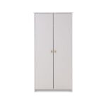 Obaby Evie Double Wardrobe White – Wardrobes - Baby Travel Obaby Evie Double Wardrobe White - Wardrobes