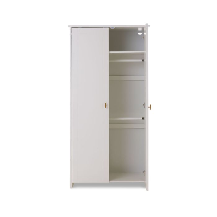 Obaby Evie Double Wardrobe White – Wardrobes - Baby Travel Obaby Evie Double Wardrobe White - Wardrobes - Image 3