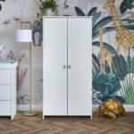 Obaby Evie Double Wardrobe White – Wardrobes - Baby Travel Obaby Evie Double Wardrobe White - Wardrobes - Image 5