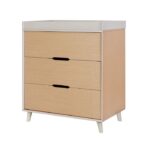 Tutti Bambini Modena Changing Unit Oak – Nursery Drawers - Baby Travel Tutti Bambini Fika/Hygge Chest Changer Light Oak/White Sand - Nursery Drawers