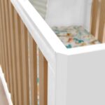 Tutti Bambini Fika Mini Cot Bed White/Light Oak - Cots & Cot Beds - Image 9
