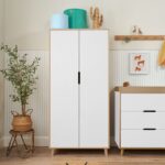 Tutti Bambini Fika/Hygge Wardrobe White/Light Oak - Wardrobes - Image 7