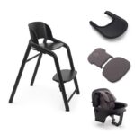 Bugaboo Giraffe Complete High Chair Bundle Black – Wooden High Chairs - Baby Travel Bugaboo Giraffe Complete High Chair Bundle Black - Wooden High Chairs