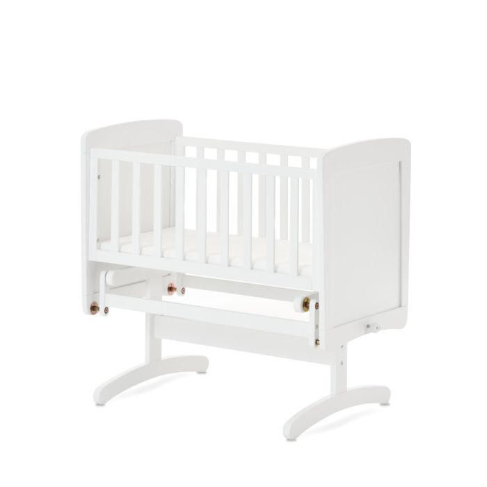 Obaby Gliding Crib White – Cribs - Baby Travel Obaby Gliding Crib White - Cribs - Image 1