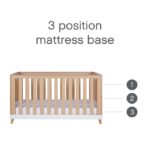 Tutti Bambini Hygge Cot Bed White/Light Oak - Cots & Cot Beds - Image 8