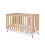 Tutti Bambini Fika Cot Bed White/Light Oak – Cots & Cot Beds - Baby Travel Tutti Bambini Hygge Mini Cot Bed White/Light Oak - Cots & Cot Beds