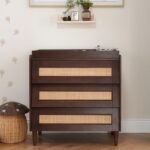 Tutti Bambini Japandi Chest Changer Warm Walnut – Nursery Drawers - Baby Travel Tutti Bambini Japandi Chest Changer Warm Walnut - Nursery Drawers - Image 2