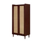 Tutti Bambini Japandi Wardrobe Warm Walnut – Wardrobes - Baby Travel Tutti Bambini Japandi Wardrobe Warm Walnut - Wardrobes