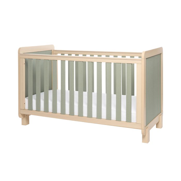 Tutti Bambini Kuba Cot Bed Golden Oak/Sage Weave – Cots & Cot Beds - Baby Travel Tutti Bambini Kuba Cot Bed Golden Oak/Sage Weave - Cots & Cot Beds - Image 1