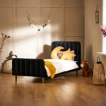 Obaby Gatsby Velvet Toddler Bed Black – Cots & Cot Beds - Baby Travel Obaby Gatsby Velvet Toddler Bed Black - Cots & Cot Beds - Image 2