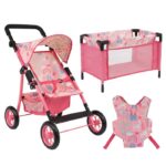 Cosatto Little Woo Dolls Pram Travel Set Unicorn - Dolls Prams