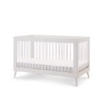 Obaby Maya Cot Bed White And Acrylic - Cots & Cot Beds