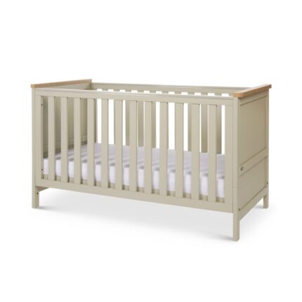 Tutti Bambini Misha Cot Bed Mushroom/Golden Oak – Cots & Cot Beds - Baby Travel