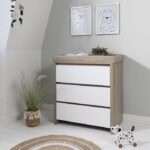 Tutti Bambini Modena Changing Unit White/Oak - Nursery Drawers - Image 8