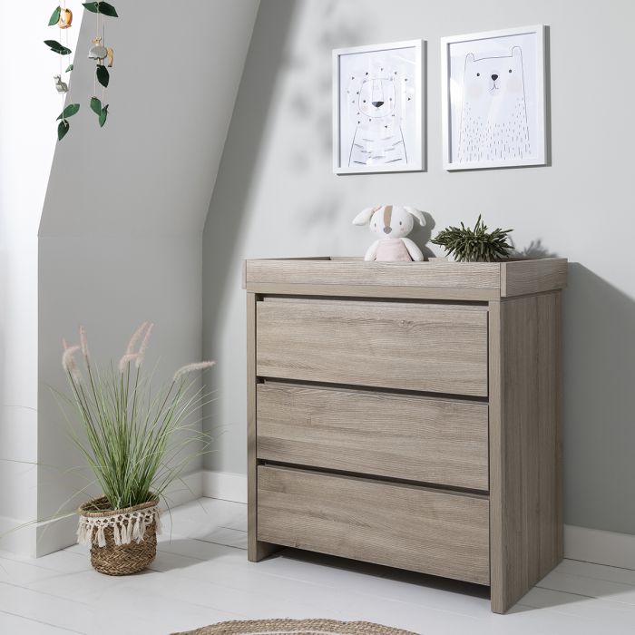 Tutti Bambini Modena Changing Unit Oak – Nursery Drawers - Baby Travel Tutti Bambini Modena Changing Unit Oak - Nursery Drawers - Image 8