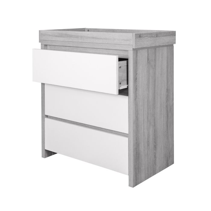 Tutti Bambini Modena Changing Unit Grey Ash/White – Nursery Drawers - Baby Travel Tutti Bambini Modena Changing Unit Grey Ash/White - Nursery Drawers - Image 3