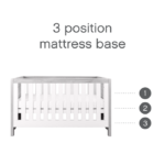 Tutti Bambini Modena Cot Bed Grey Ash/White - Cots & Cot Beds - Image 8
