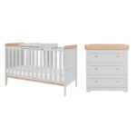 Tutti Bambini Rio 2 Piece Room Set Dove Grey/Oak – Furniture Sets - Baby Travel Tutti Bambini Rio 2 Piece Room Set Dove Grey/Oak - Furniture Sets