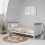 Tutti Bambini Rio Cot Bed With Cot Top Changer & Mattress White/Dove Grey - Cots & Cot Beds - Image 3