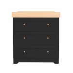 Tutti Bambini Rio Chest Changer Slate/Oak - Nursery Drawers - Image 3