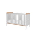 Tutti Bambini Rio Cot Bed With Cot Top Changer & Mattress Dove Grey/Oak - Cots & Cot Beds - Image 5