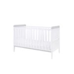 Tutti Bambini Rio Cot Bed With Cot Top Changer & Mattress White/Dove Grey - Cots & Cot Beds - Image 5