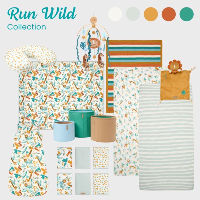 Tutti Bambini Crib 2 Pack Fitted Sheets Run Wild – Crib Bedding & Sheets - Baby Travel Tutti Bambini Crib 2 Pack Fitted Sheets Run Wild - Crib Bedding & Sheets - Image 2