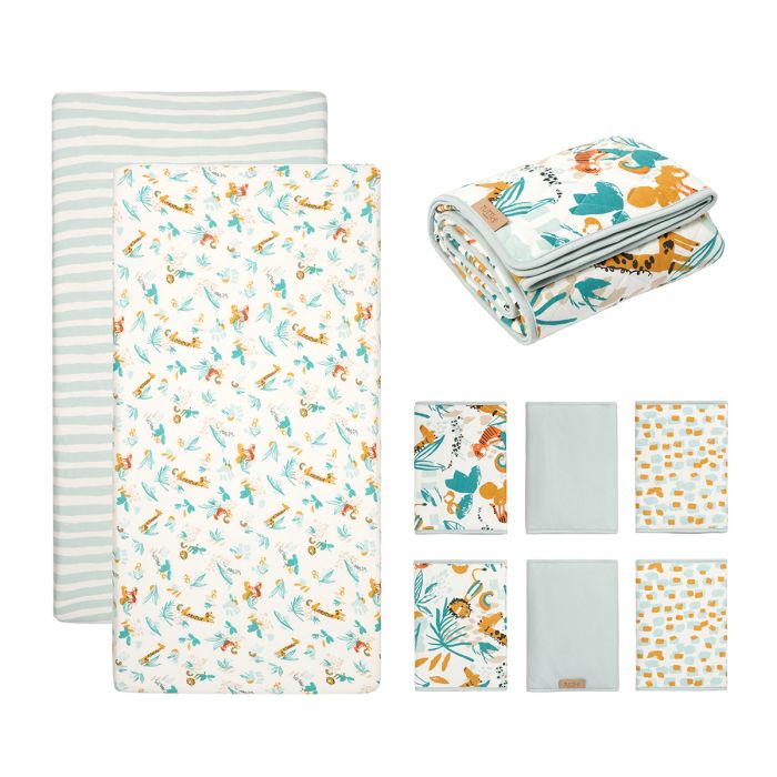 Tutti Bambini Cot Bedding Bundle 120x60cm Run Wild – Bedding Sets - Baby Travel Tutti Bambini Cot Bedding Bundle 120x60cm Run Wild - Bedding Sets - Image 1