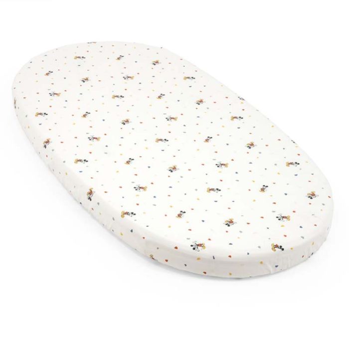 Stokke Sleepi Bed Fitted Sheet V3 Mickey Celebration – Cot and Bed Sheets - Baby Travel Stokke Sleepi Bed Fitted Sheet V3 Mickey Celebration - Cot and Bed Sheets - Image 1