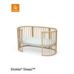 Stokke Sleepi Bed Fitted Sheet V3 Dots Sage – Cot and Bed Sheets - Baby Travel Stokke Sleepi Bed Fitted Sheet V3 Dots Sage - Cot and Bed Sheets - Image 4