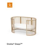 Stokke Sleepi Bed Fitted Sheet V3 Fans Grey - Cot and Bed Sheets - Image 3