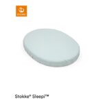 Stokke Sleepi Mini Fitted Sheet V3 Dots Sage - Crib Bedding & Sheets - Image 2