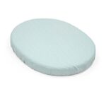 Stokke Sleepi Mini Fitted Sheet V3 Dots Sage - Crib Bedding & Sheets