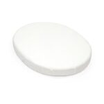 Stokke Sleepi Mini Fitted Sheet V3 White - Crib Bedding & Sheets