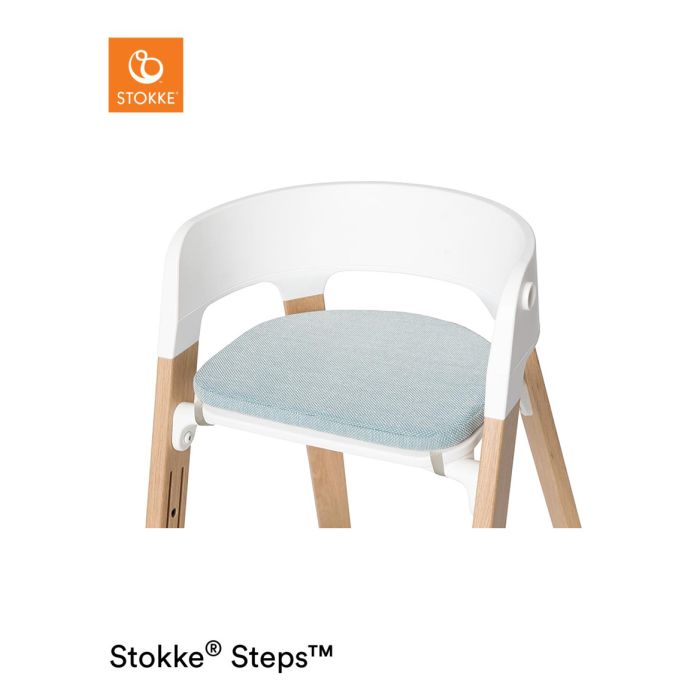 Stokke Steps Chair Cushion Jade Twill – Stokke Chair Accessories - Baby Travel