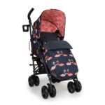 Cosatto Supa 3 Stroller Pretty Flamingo - Compact Foldable Strollers Pushchairs