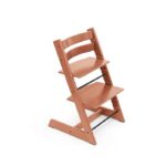 Stokke Tripp Trapp Chair Terracotta Plus Free Baby Set2 – Wooden High Chairs - Baby Travel Stokke Tripp Trapp Chair Terracotta Plus Free Baby Set2 - Wooden High Chairs