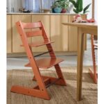 Stokke Tripp Trapp Chair Terracotta Plus Free Baby Set2 – Wooden High Chairs - Baby Travel Stokke Tripp Trapp Chair Terracotta Plus Free Baby Set2 - Wooden High Chairs - Image 2