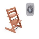Stokke Tripp Trapp Chair Terracotta & Newborn Set Plus Free Baby Set2 – Stokke High Chairs - Baby Travel Stokke Tripp Trapp Chair Terracotta & Newborn Set Plus Free Baby Set2 - Stokke High Chairs