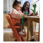 Stokke Tripp Trapp Chair & Baby Set2 Terracotta – Stokke High Chairs - Baby Travel Stokke Tripp Trapp Chair & Baby Set2 Terracotta - Stokke High Chairs - Image 2