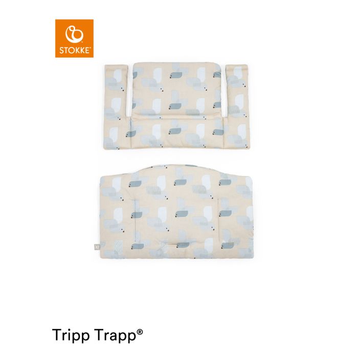 Stokke Tripp Trapp Classic Cushion Birds Blue – Stokke Chair Accessories - Baby Travel