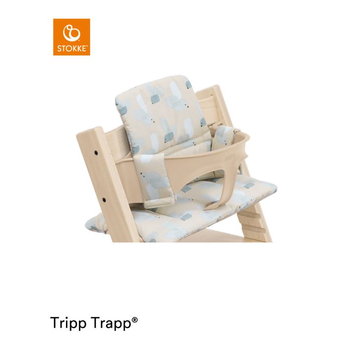 Stokke Tripp Trapp Classic Cushion Birds Blue – Stokke Chair Accessories - Baby Travel