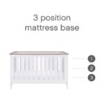 Tutti Bambini Verona Cot Bed White/Oak – Cots & Cot Beds - Baby Travel Tutti Bambini Verona Cot Bed White/Oak - Cots & Cot Beds - Image 8