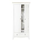 CuddleCo Clara Wardrobe White/Ash – Wardrobes - Baby Travel CuddleCo Clara Wardrobe White/Ash - Wardrobes - Image 5